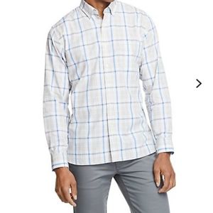 Van Heusen button down slim fit plaid shirt